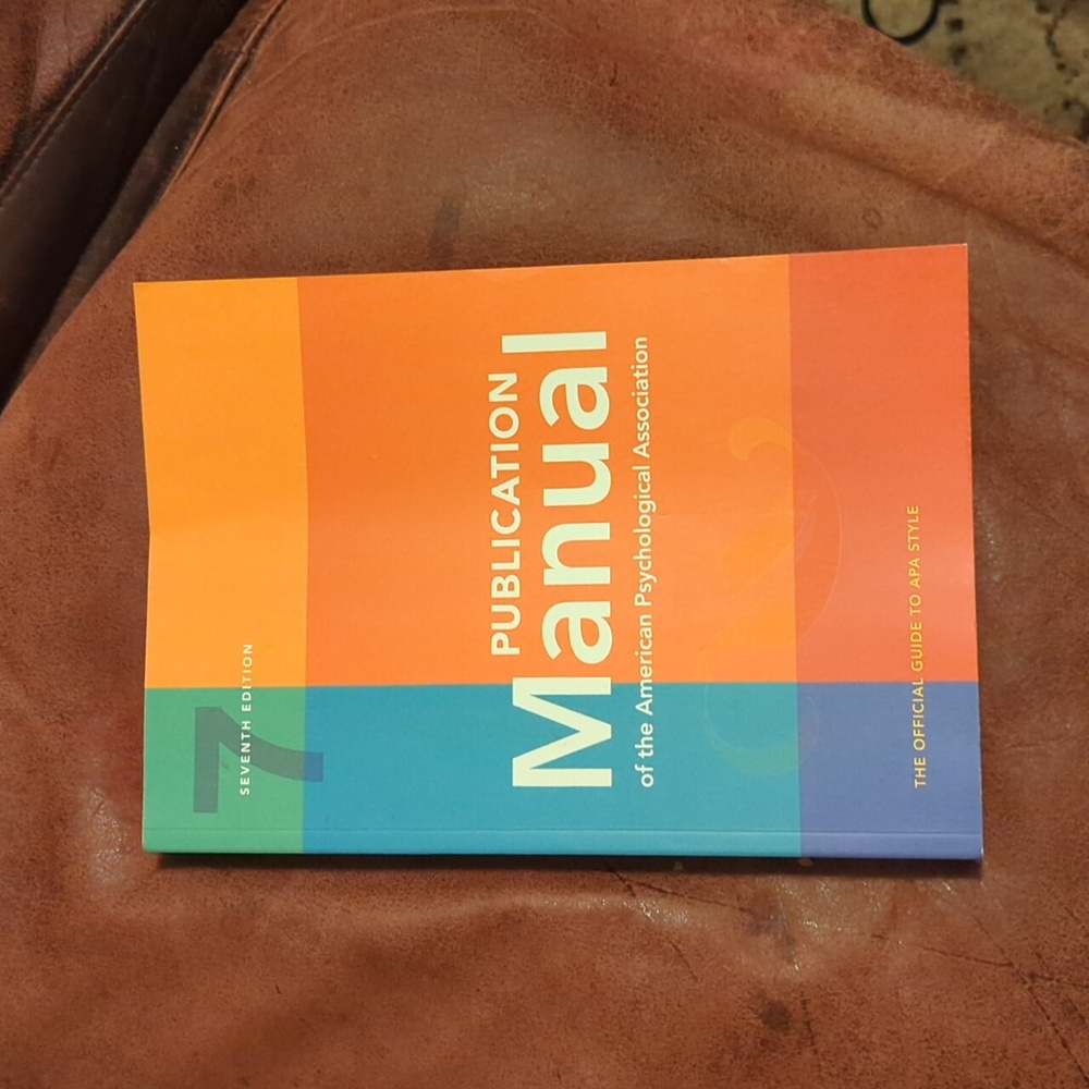 APA Manual 7th edition